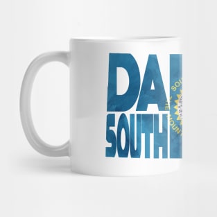 South Dakota Typo Map Mug